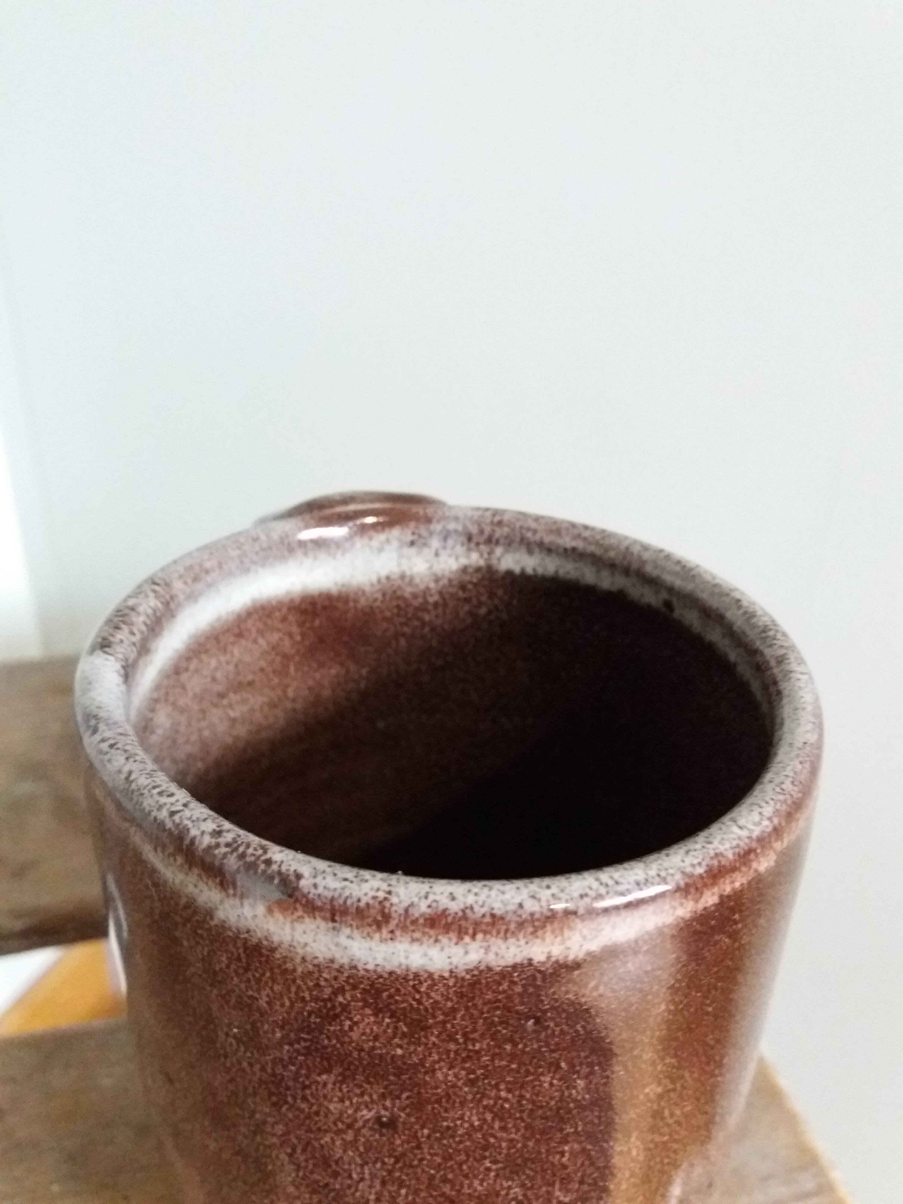 Mug cup Sandstone from Puisaye Arts-Céram 50s