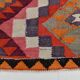 3x12 Pink Orange Vintage Kilim Runner Rug 105x377Cm SK 34621