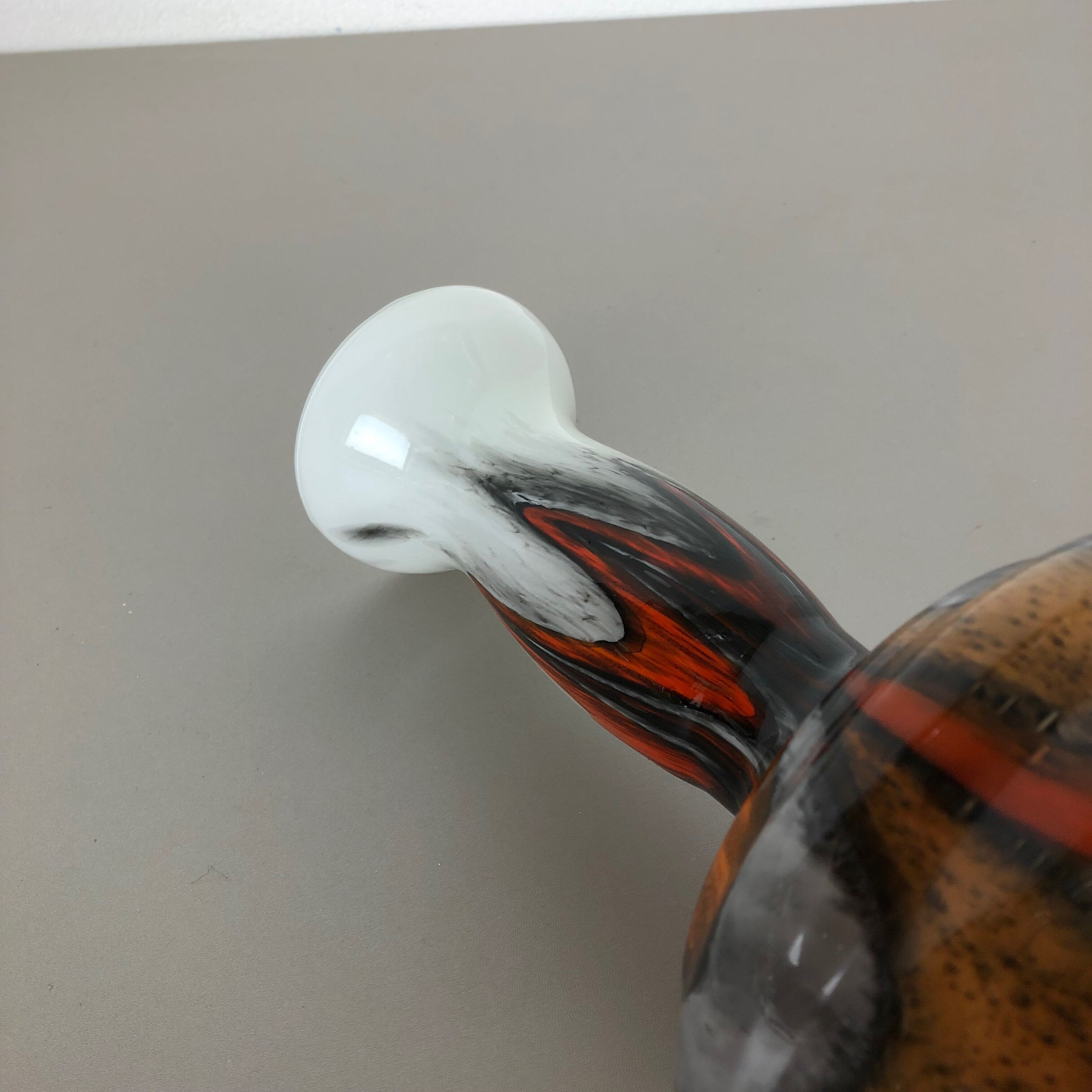 1970s opaline Florence vase designed by Carlo Moretti, Italy