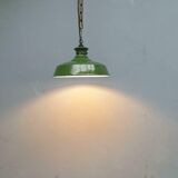 Old enamel lamp green