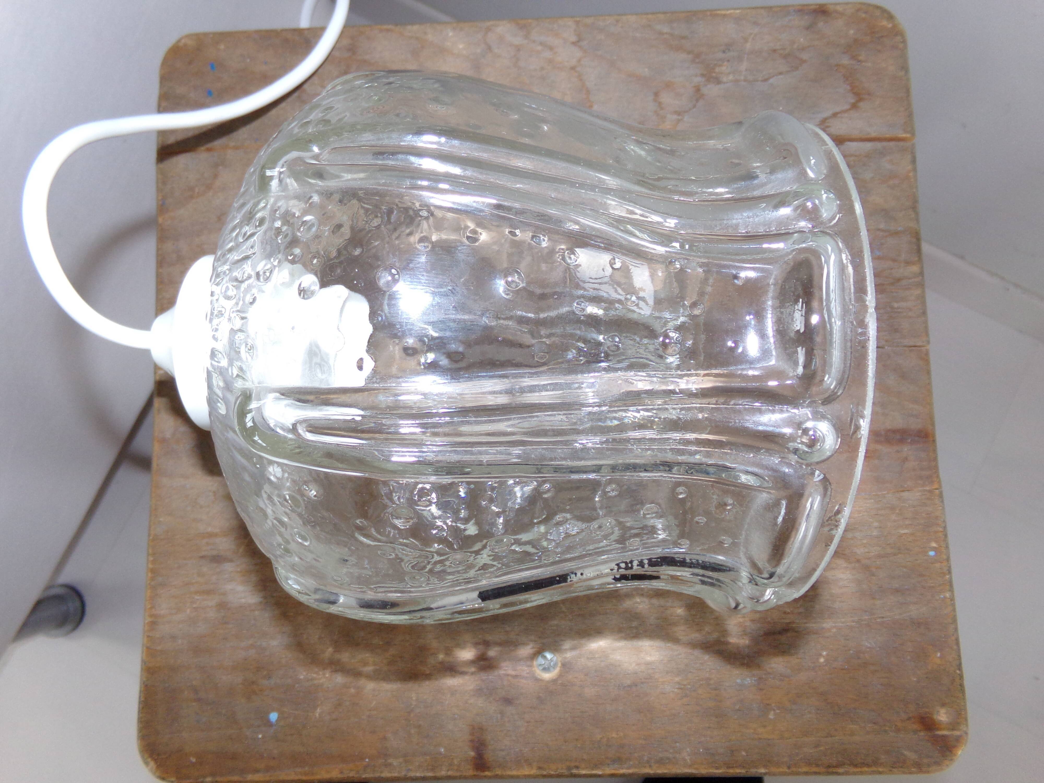 Glass hanging lamp