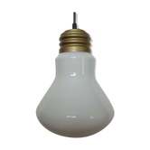 Suspension " ampoule " en opaline années 70 80