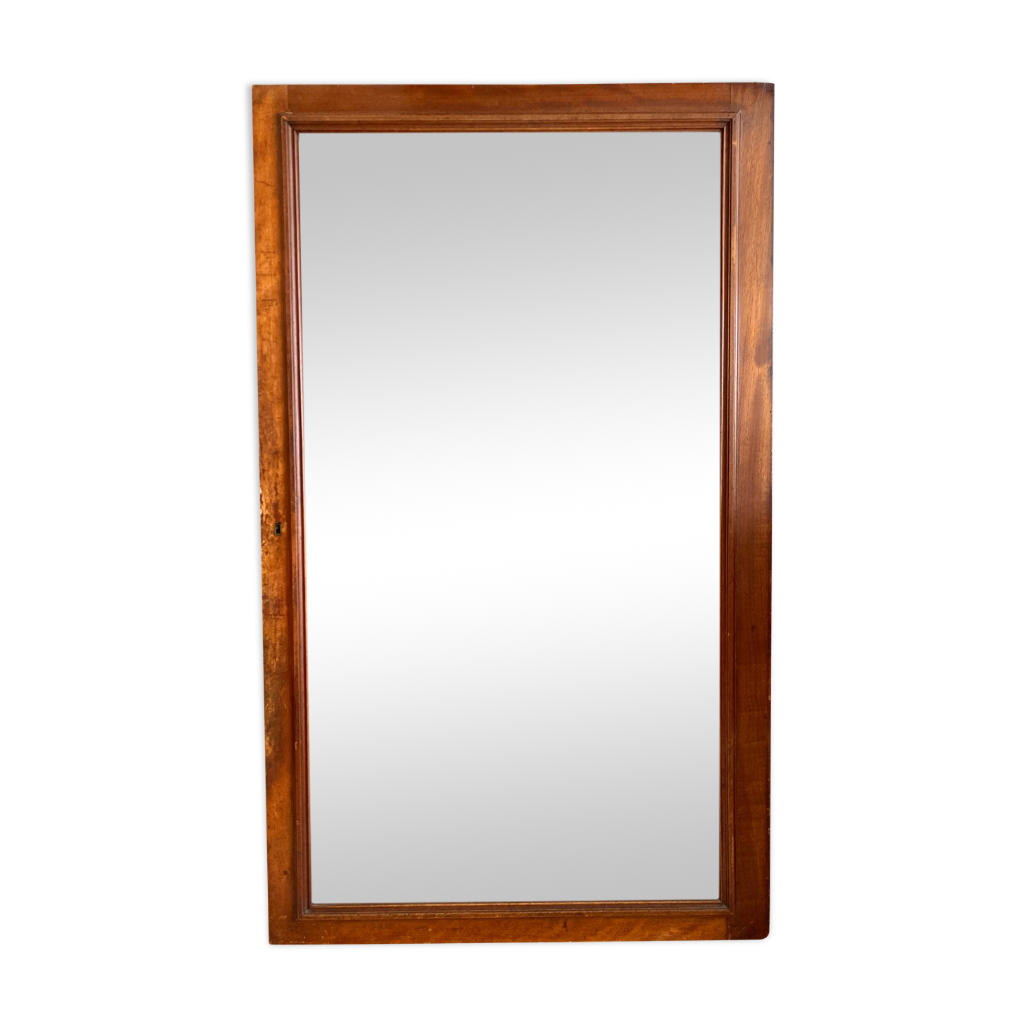 Vintage wooden door mirror 132x79