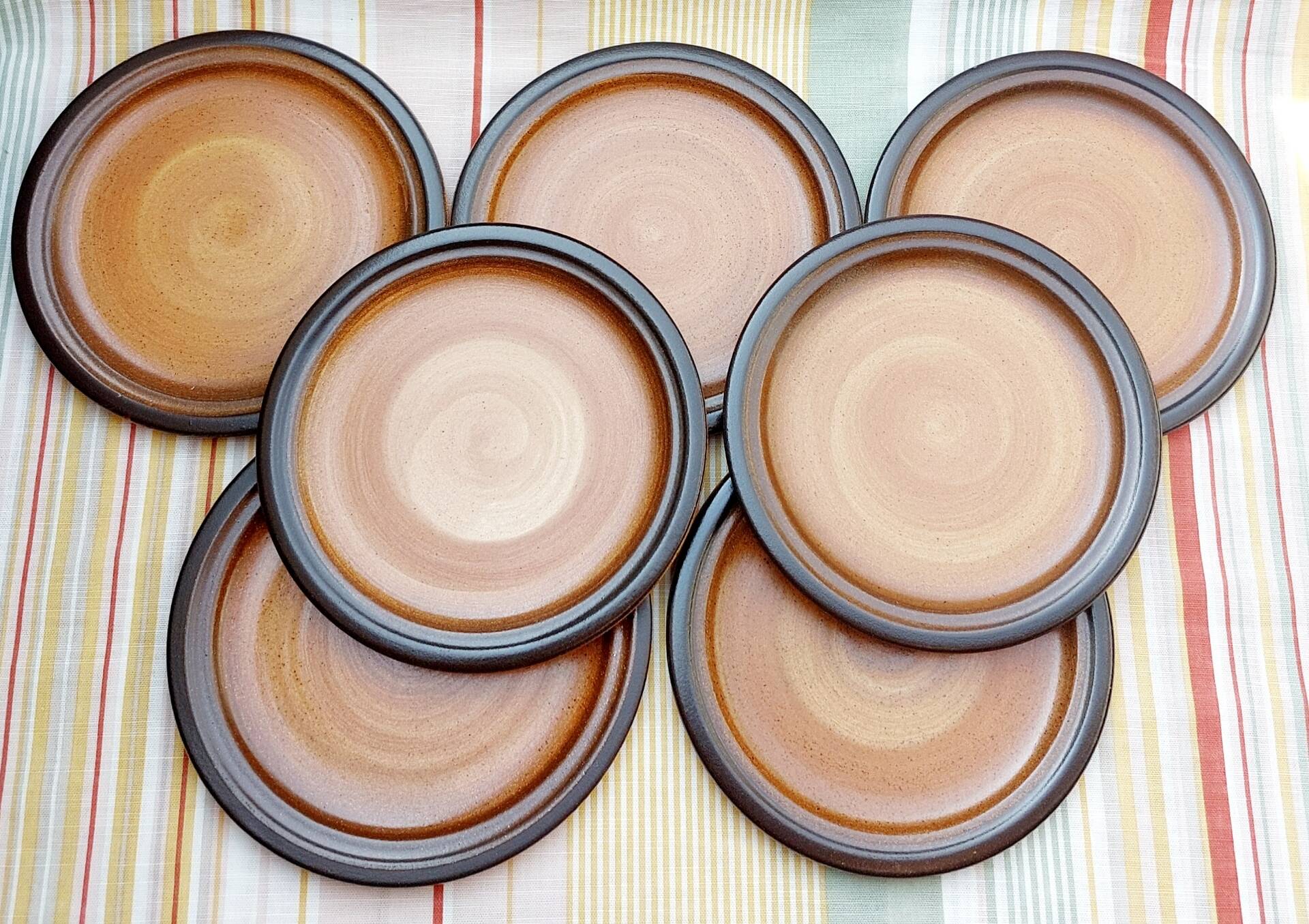 Meylan St Amand stoneware dessert plates