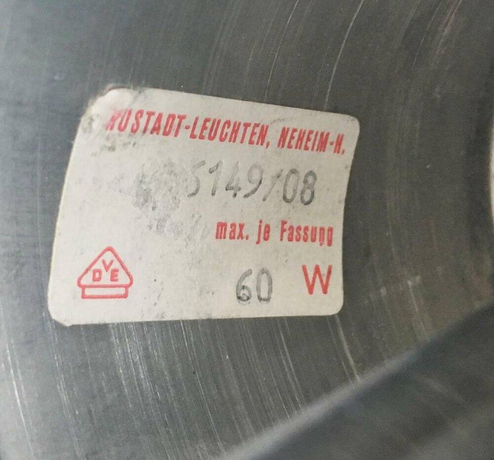 Mid-century German spatial chandelier by Hustadt Leuchten, 1960s.