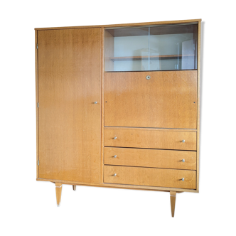 Armoire secrétaire vitrine - vintage 1960