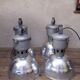 Lot de 4 suspensions industrielles XX°