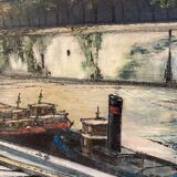 French School, 20th century, Notre-Dame-de-Paris, oil on canvas