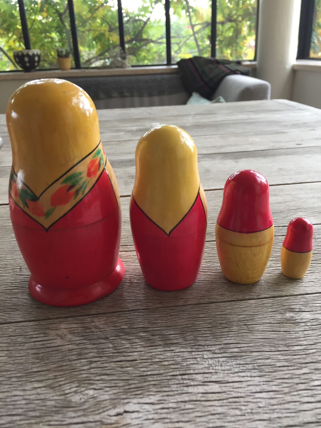 4 Russian dolls made in USSR