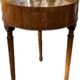 Antique Louis XVI Round Side Table Walnut 1780