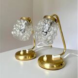 Helena Tynell, table  lamps, Glashütte Limburg, germany 1960s, set of 2
