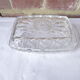 Butter dish from Reims in transparent glass
