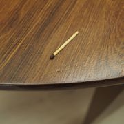 Round rosewood table, Danish design, 1970s, production: Denmark