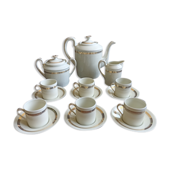 Espresso service for 6 in Limoges porcelain - Raynaud