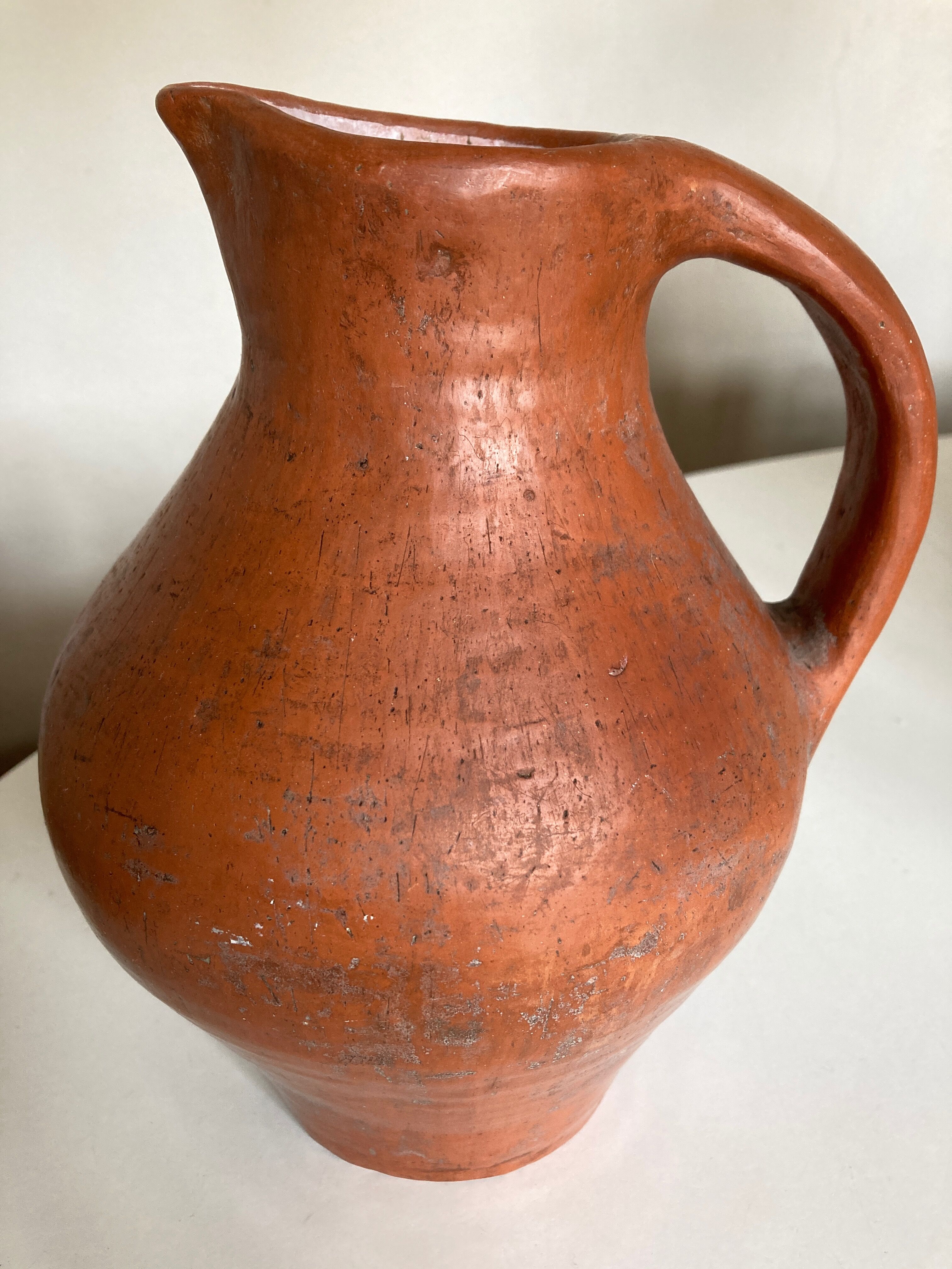 Vase pitcher XL in potter's terracotta 1960