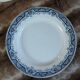 20 mismatched antique flat plates in ironstone