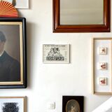 Framed Colgate advertising poster