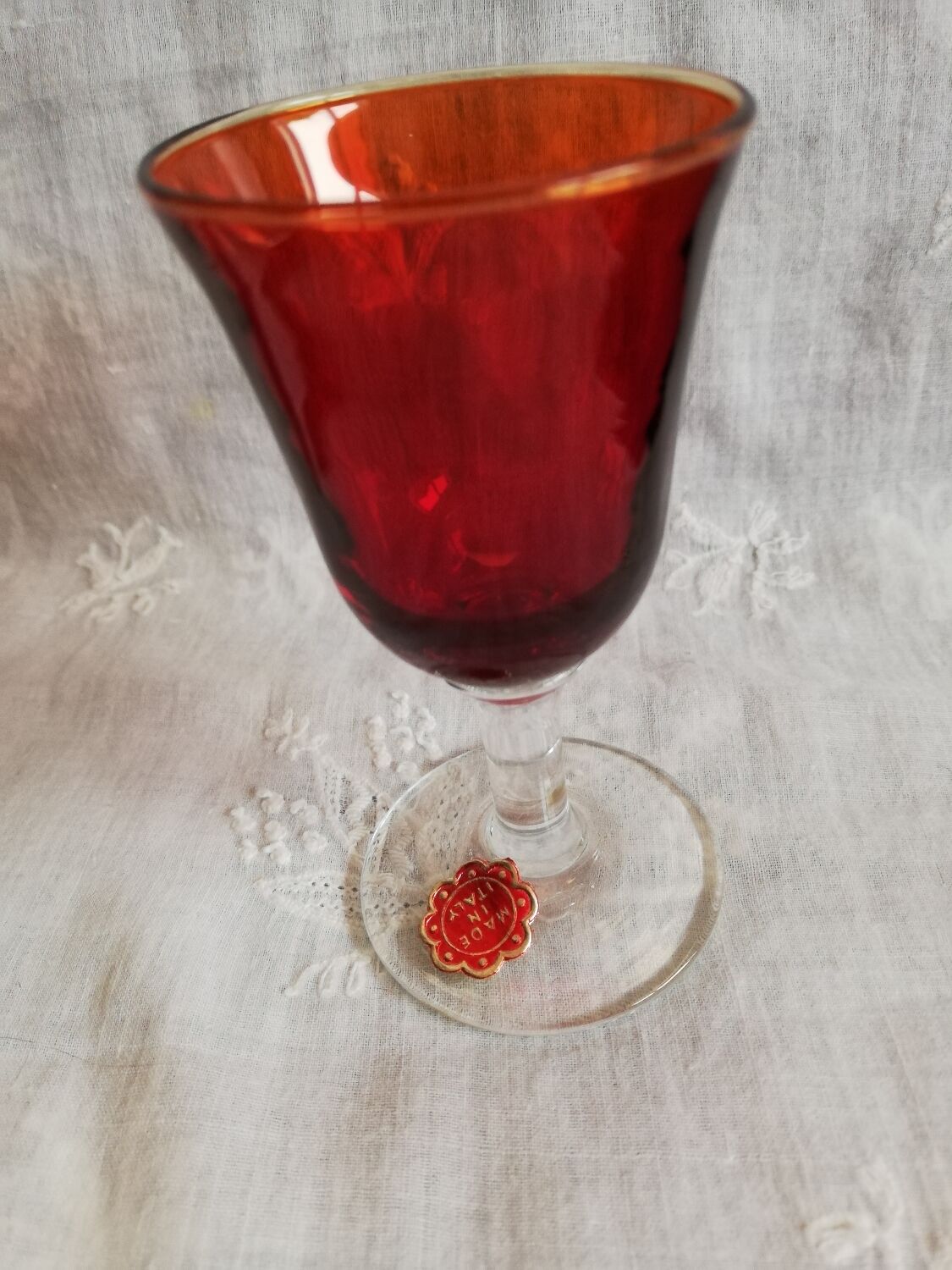 Set Italian vintage alcohol glasses