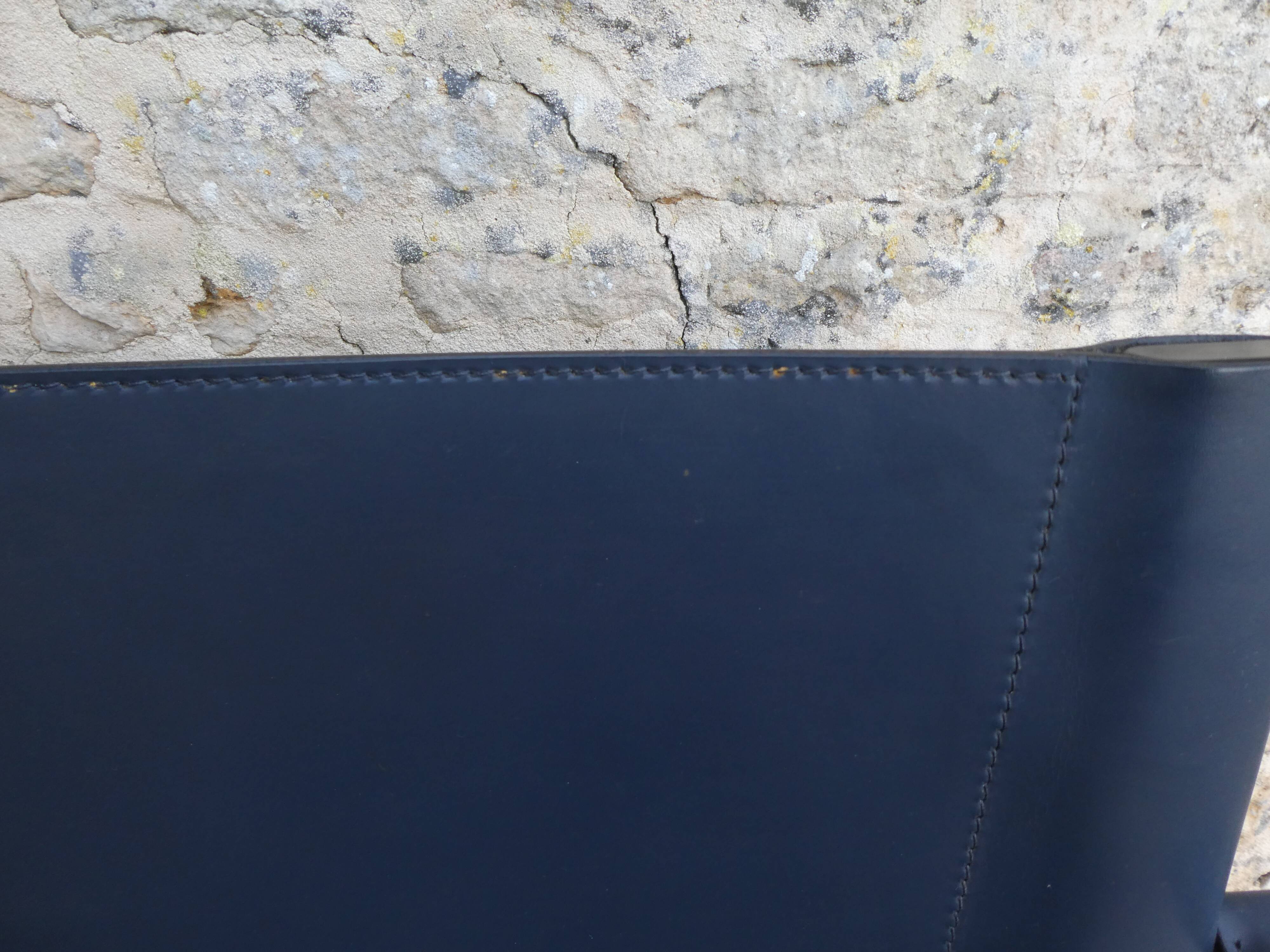 Office chair by Carlo Bartoli for Matteo Grassi in leather.