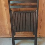 Chaise vintage pliante en bois