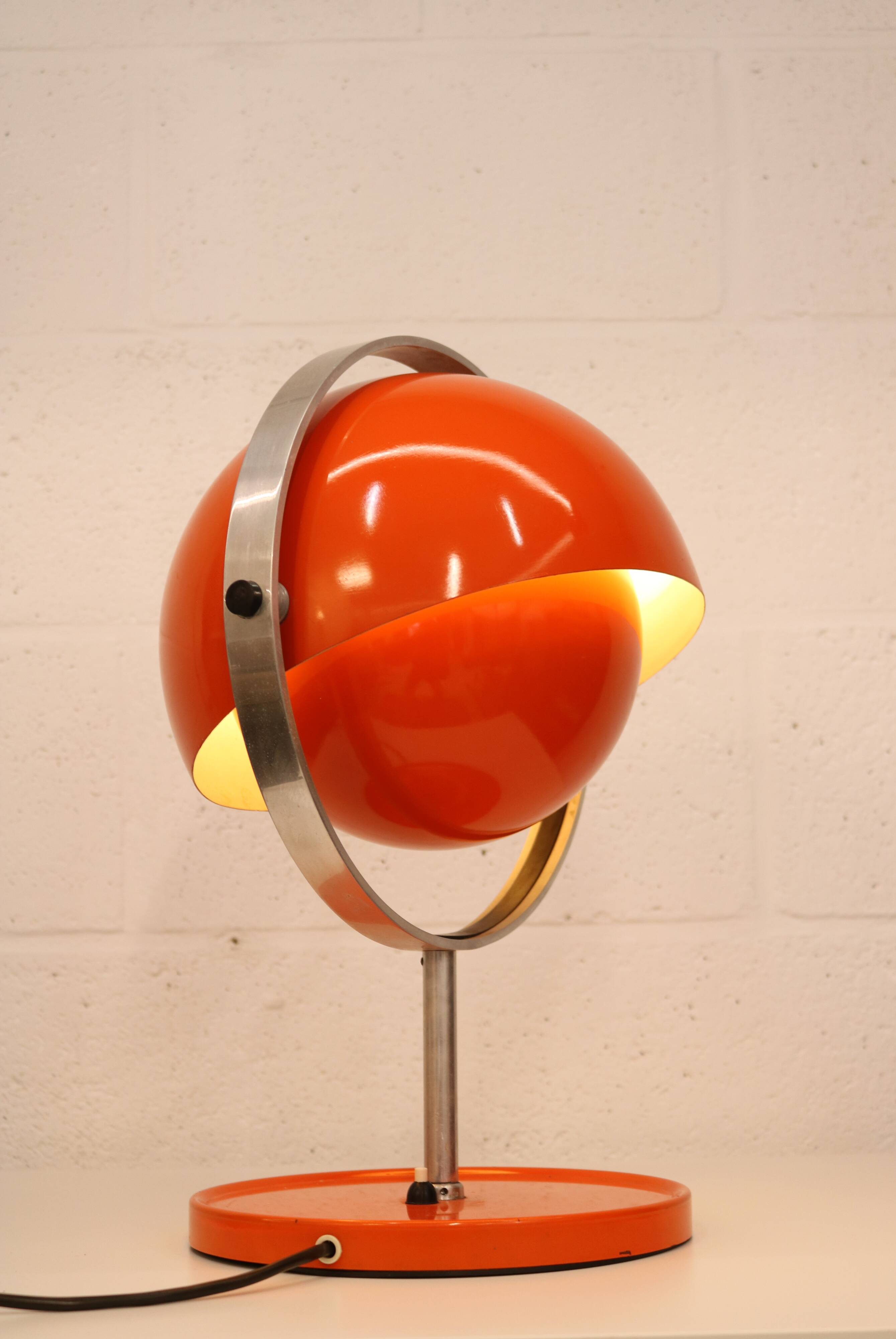Rare vintage Moonlight space age table lamp by Buch & Jørgensen for Quality