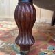 Napoleon III salon set 9 pieces solid mahogany rose fabric