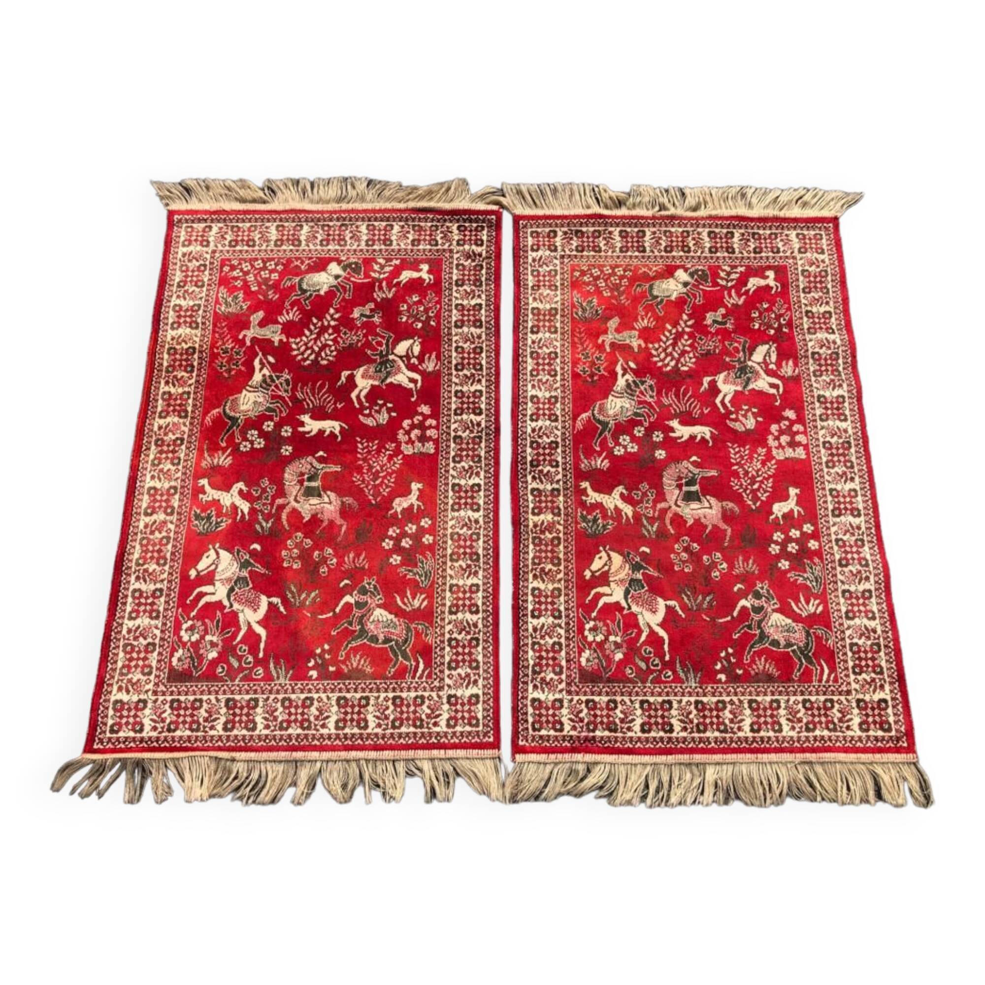 Pair of oriental rugs 120x68cm