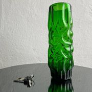 Vintage Murano vase , Emerald Green decorative made in Italy