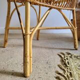 Vintage rattan armchair