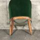 Office velvet green louis XVI bergere Chair