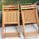 Pair of folding chairs Scandinavian style 60/70