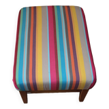 Jacques Leleu fabric footrest redone