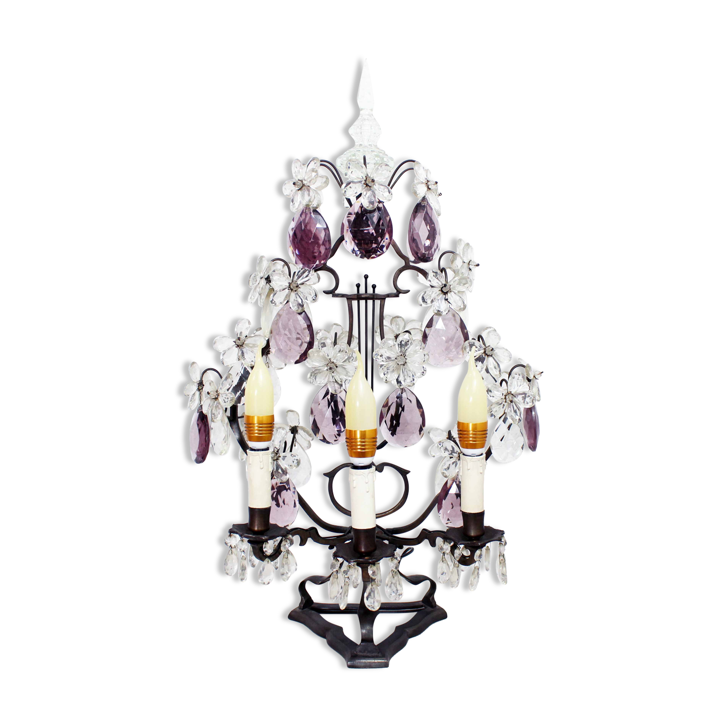 Crystal girandole lamp