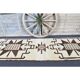 Vintage Turkish Oushak handmade wool cotton white runner rug 100x350