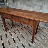 Old side table oak with drawers