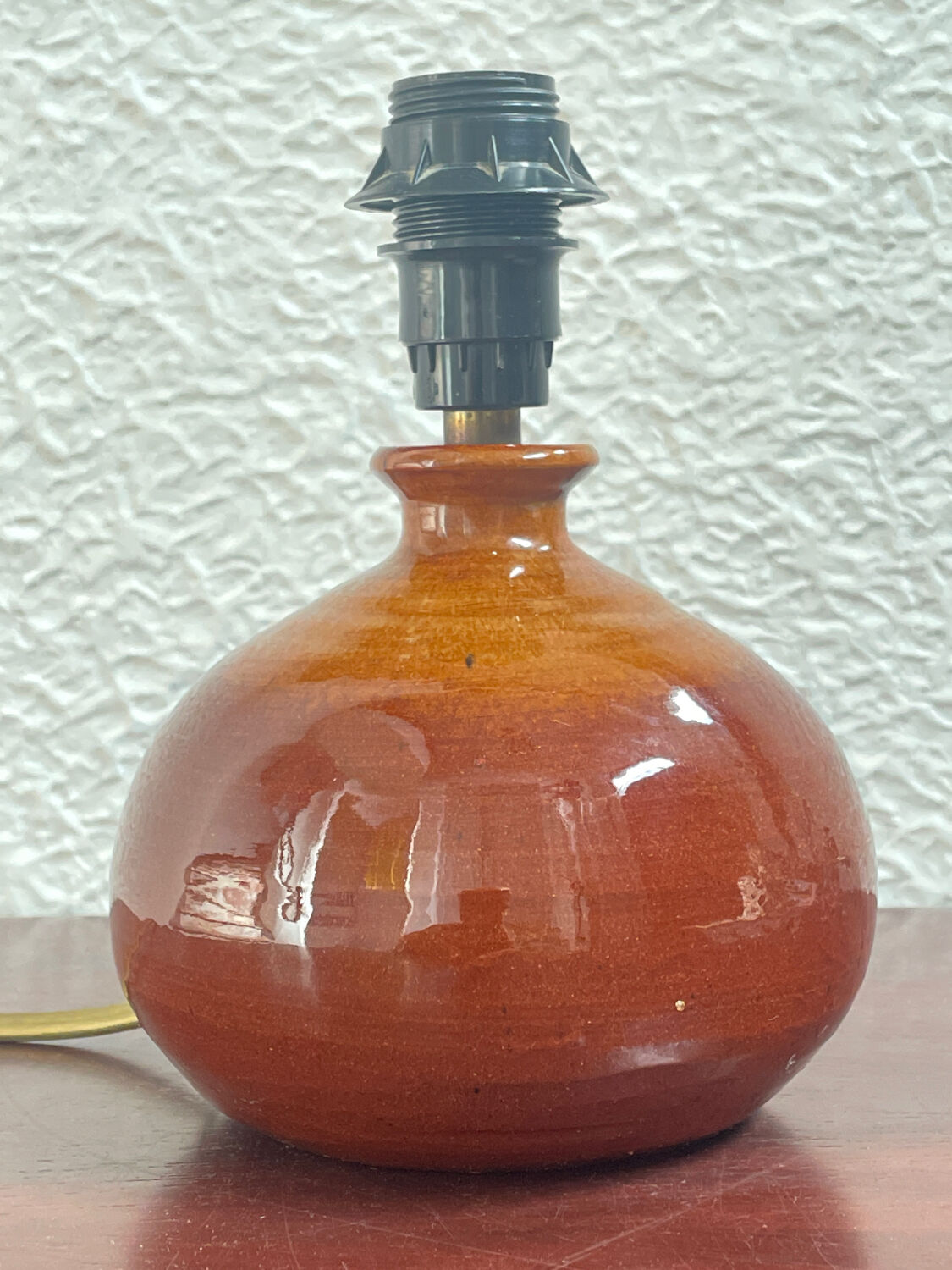 Lampe vintage 1970 en grès