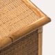 Bamboo woven rattan desk dal vera french riviera style, 1970