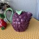 Pichet barbotine raisin