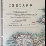 Carte ancienne : L'Irlande by Keith Johnston - XIXe