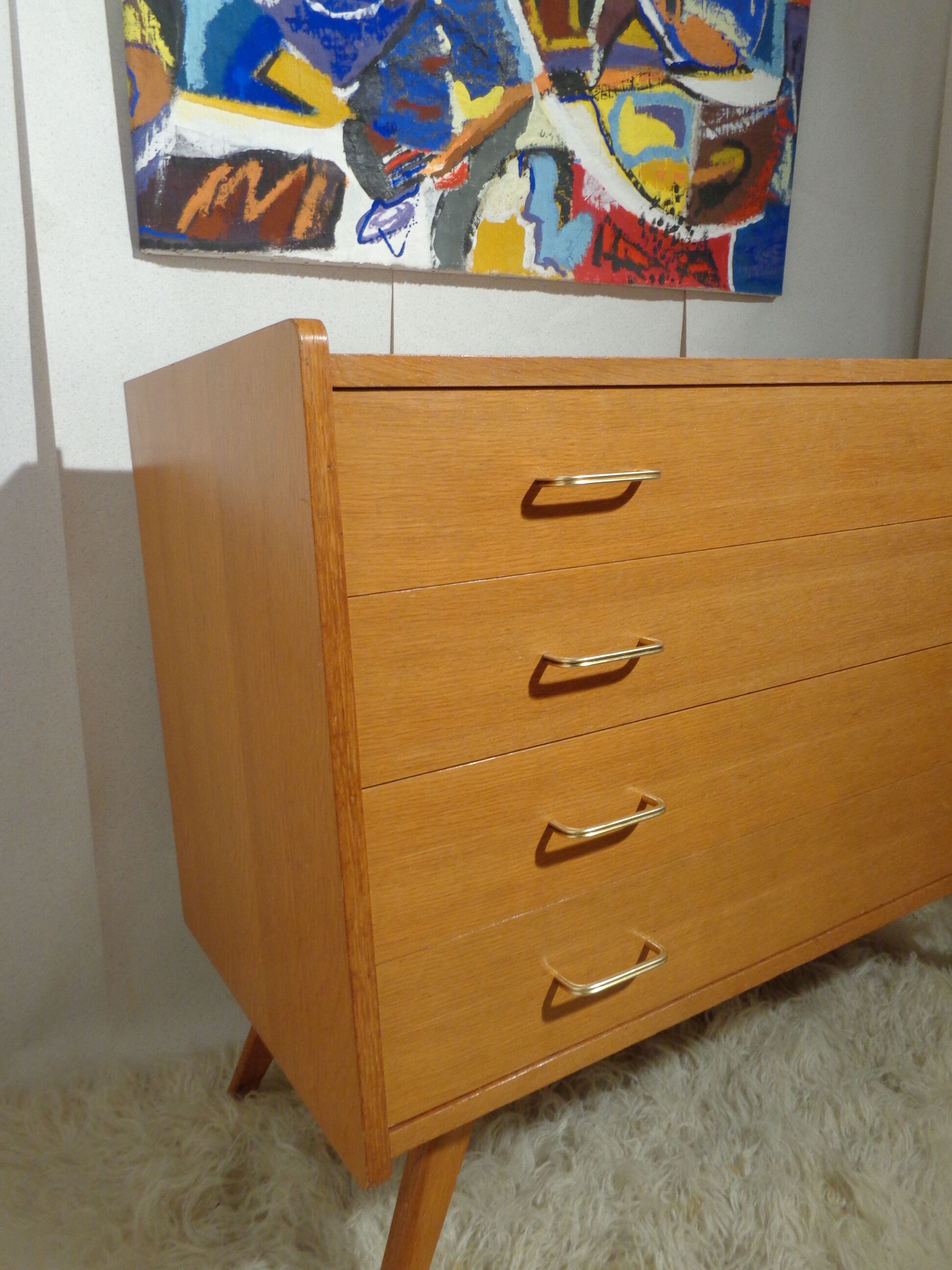 Dresser vintage Scandinavian feet compass year 60