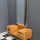 Coiffeuse avec grand miroir années 1960