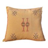 Oreiller en soie de cactus, coussin sabra marocain