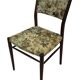 Vintage Dining Chair Flower Upholstery 1960s Teak
