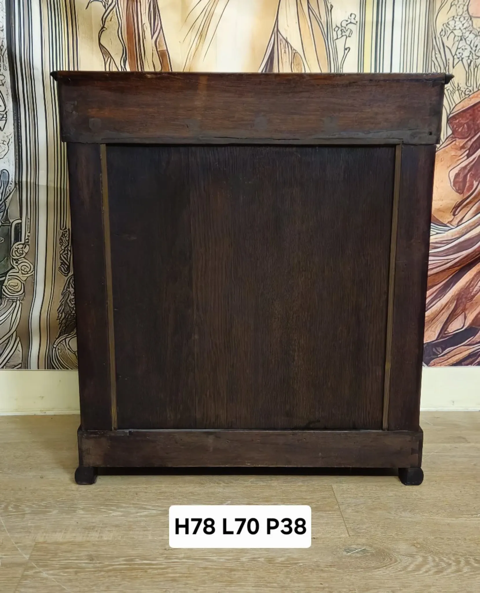 Empire-style console – Mahogany – 1 drawer – 19th century