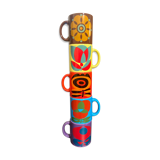Ensemble de 5 mugs vintage waechtersbach w-germany