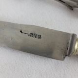 Ebony leg of lamb cutlery with steel blade