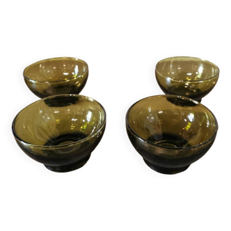 Set of 4 Beldi glass bowls