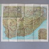 Bird's-eye map of South Africa 1900's