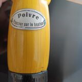 Wooden pepper shaker with pusher '60