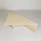Mid-Century travertine coffee table with a triangular top, 1970s.